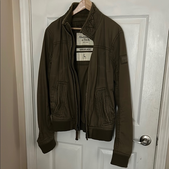 Abercrombie & Fitch Green Bomber Jacket - Picture 1 of 5
